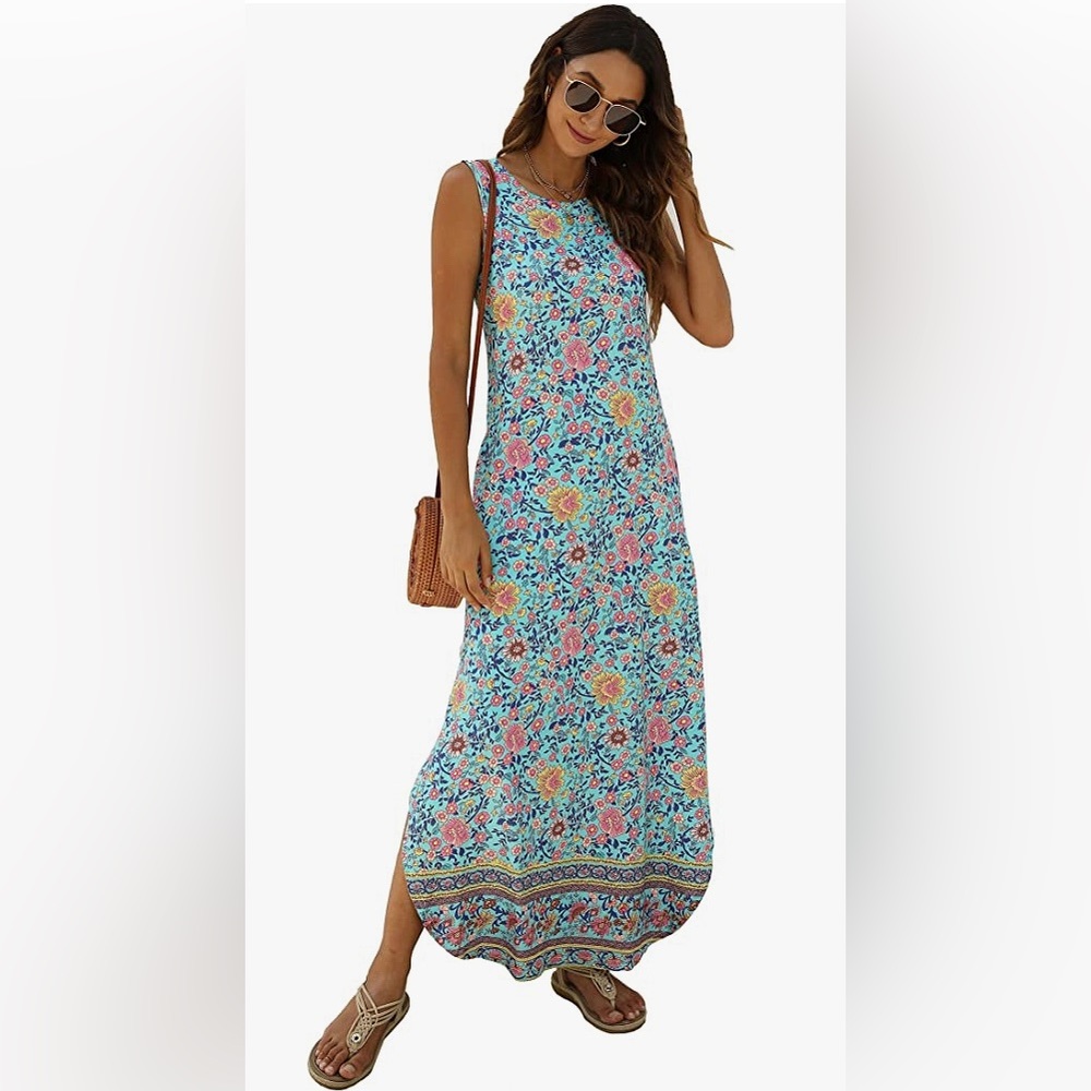 Flowered Maxi Dress